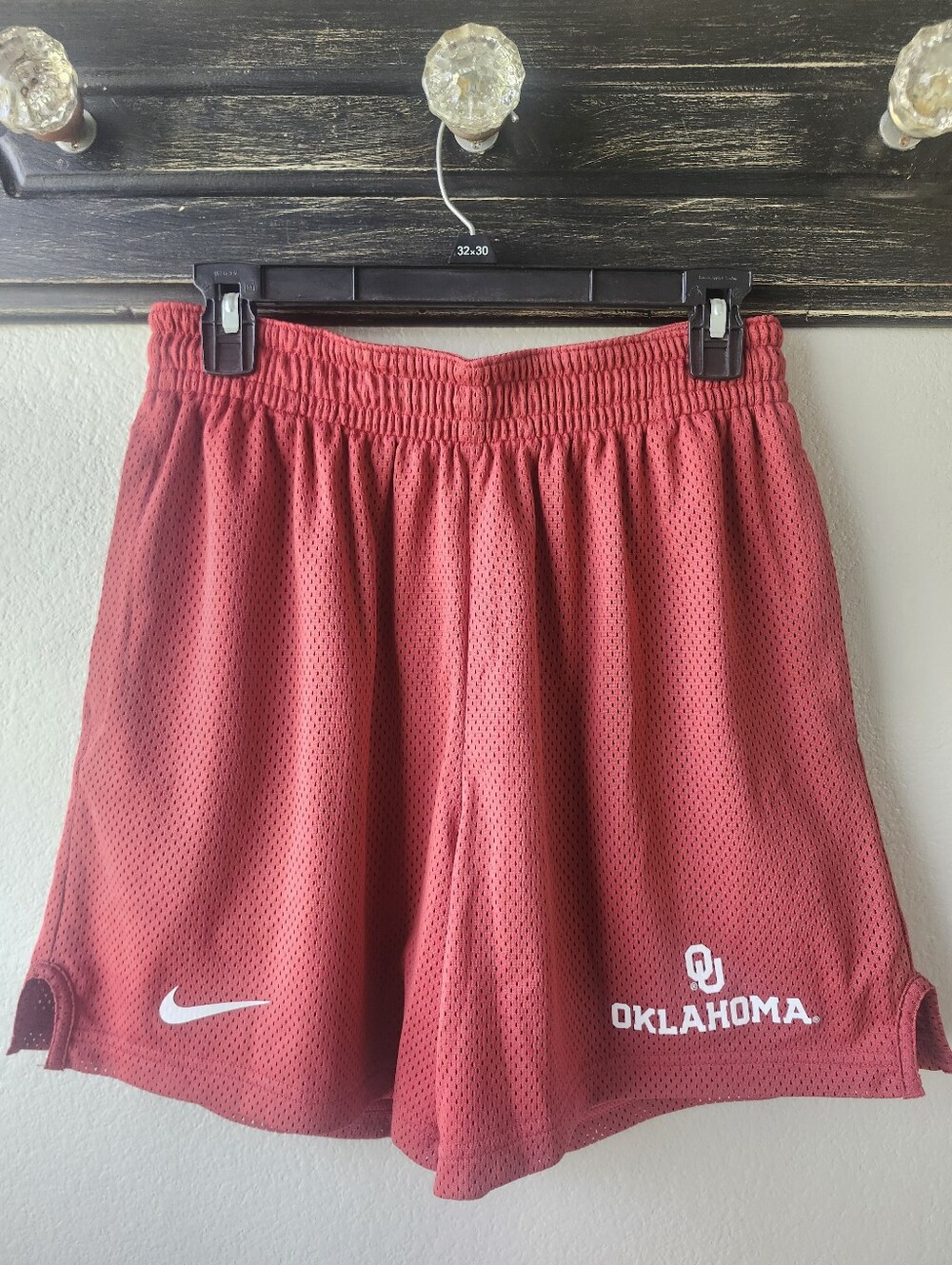 Nike Red Oklahoma Mesh Sports Shorts